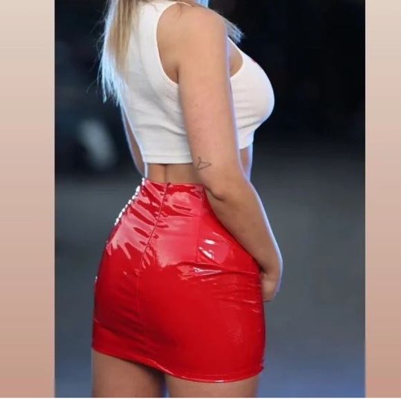 Shiny vegan leather mini - Picture 3 of 4